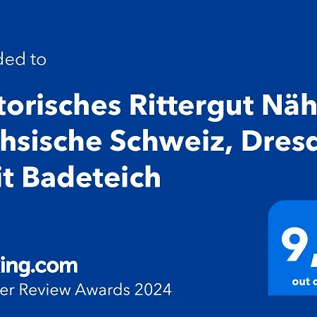 Historisches Rittergut Hexenburgbeidresden Nahe Sachsische Schweiz, Dresden - Mit Badeteich *